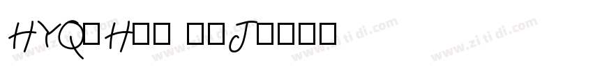 HYQiHei 65J字体转换